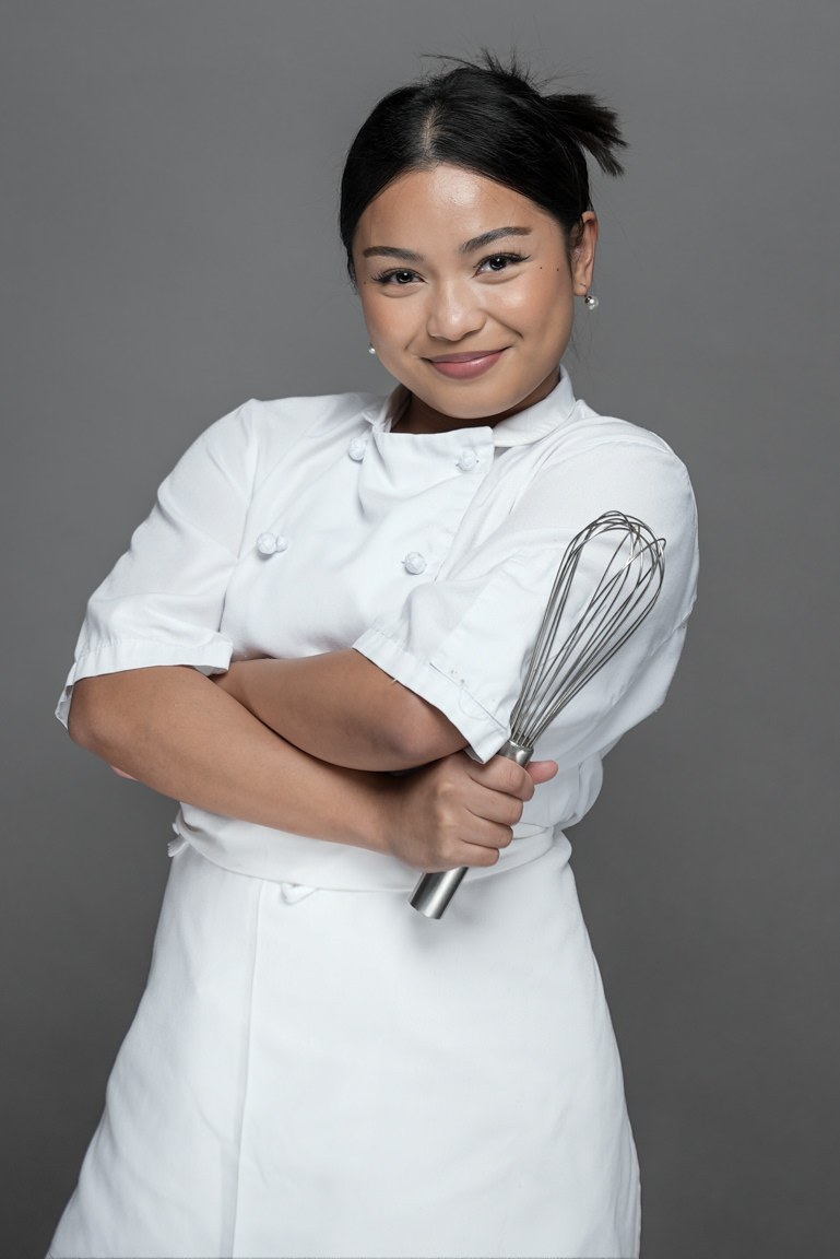 culinary headshot with whisk