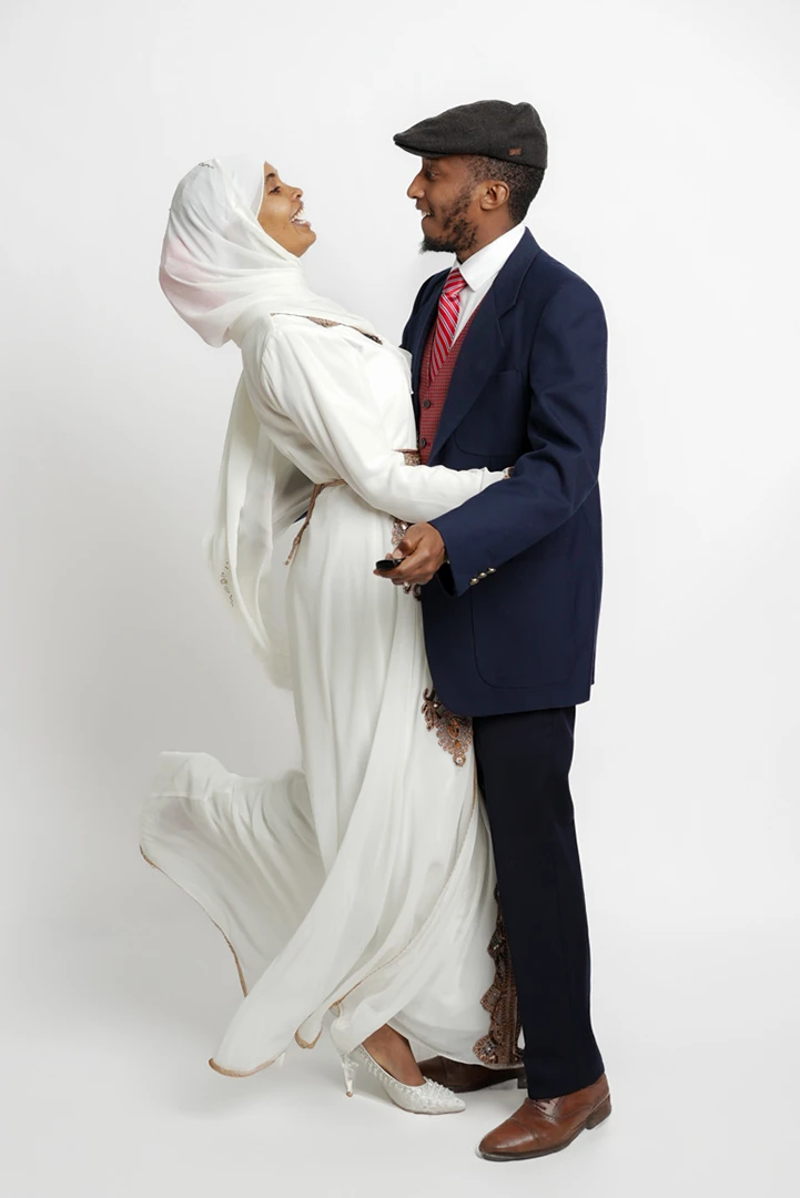 couple in pose - self portrait photo booth Calgary