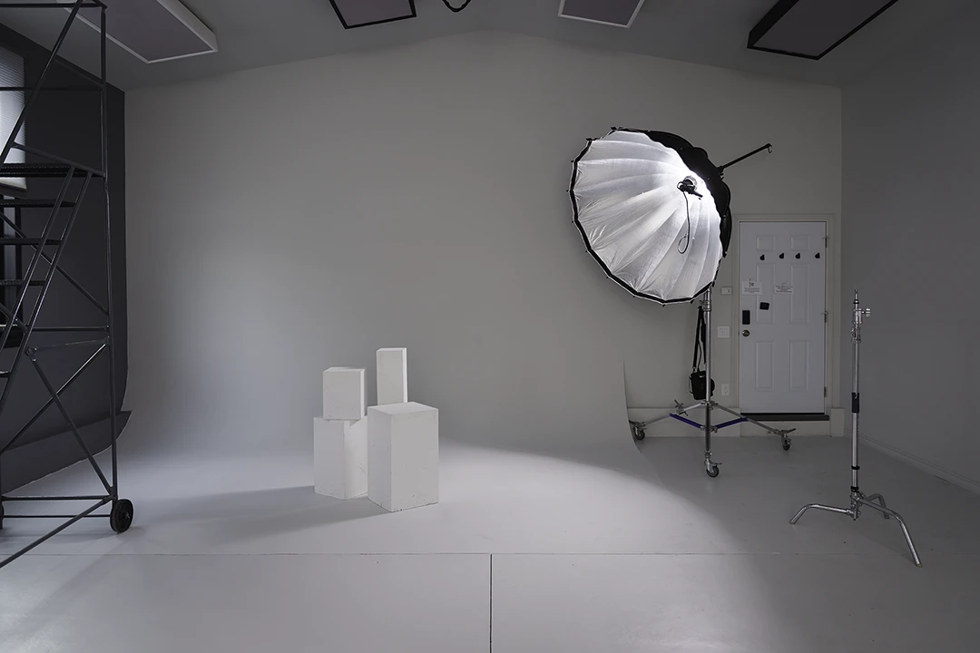 equipment at self portrait studio in Calgary